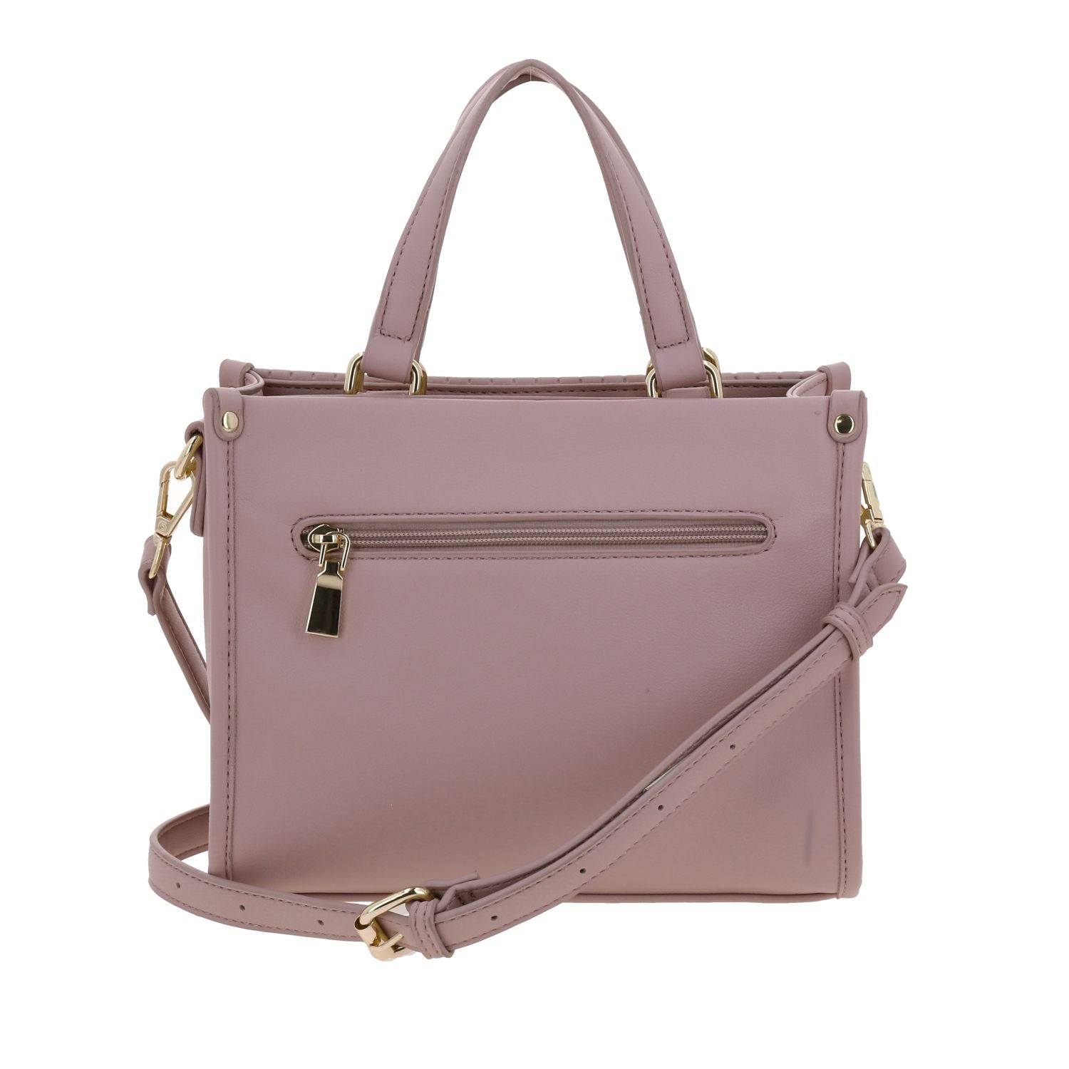 Foto 5 pulgar | Bolso Satchel  Rosa Madison Lourdes