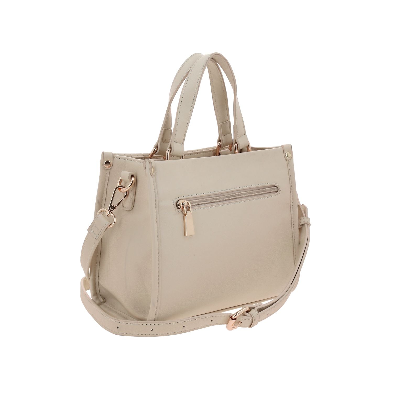 Foto 4 pulgar | Bolso Satchel  Beige Madison Lourdes