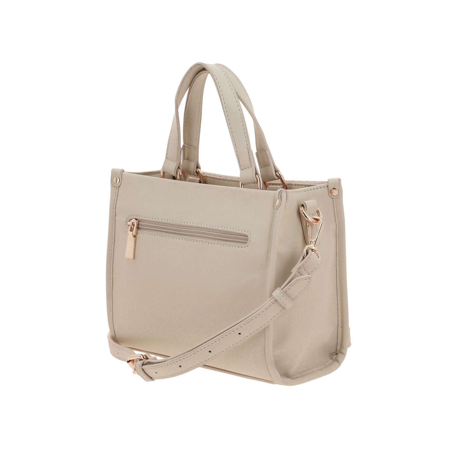 Foto 6 pulgar | Bolso Satchel  Beige Madison Lourdes