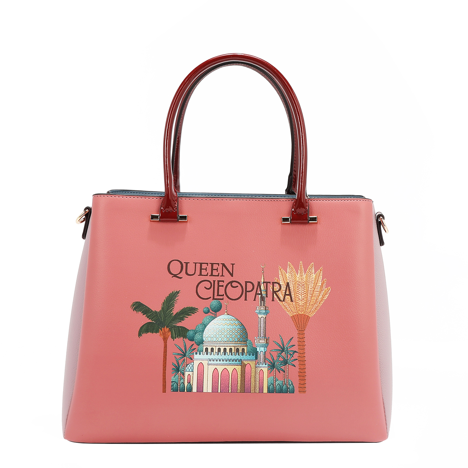 Foto 6 pulgar | Bolsa Satchel De Nicole Lee Estampado Queen Cleopatra