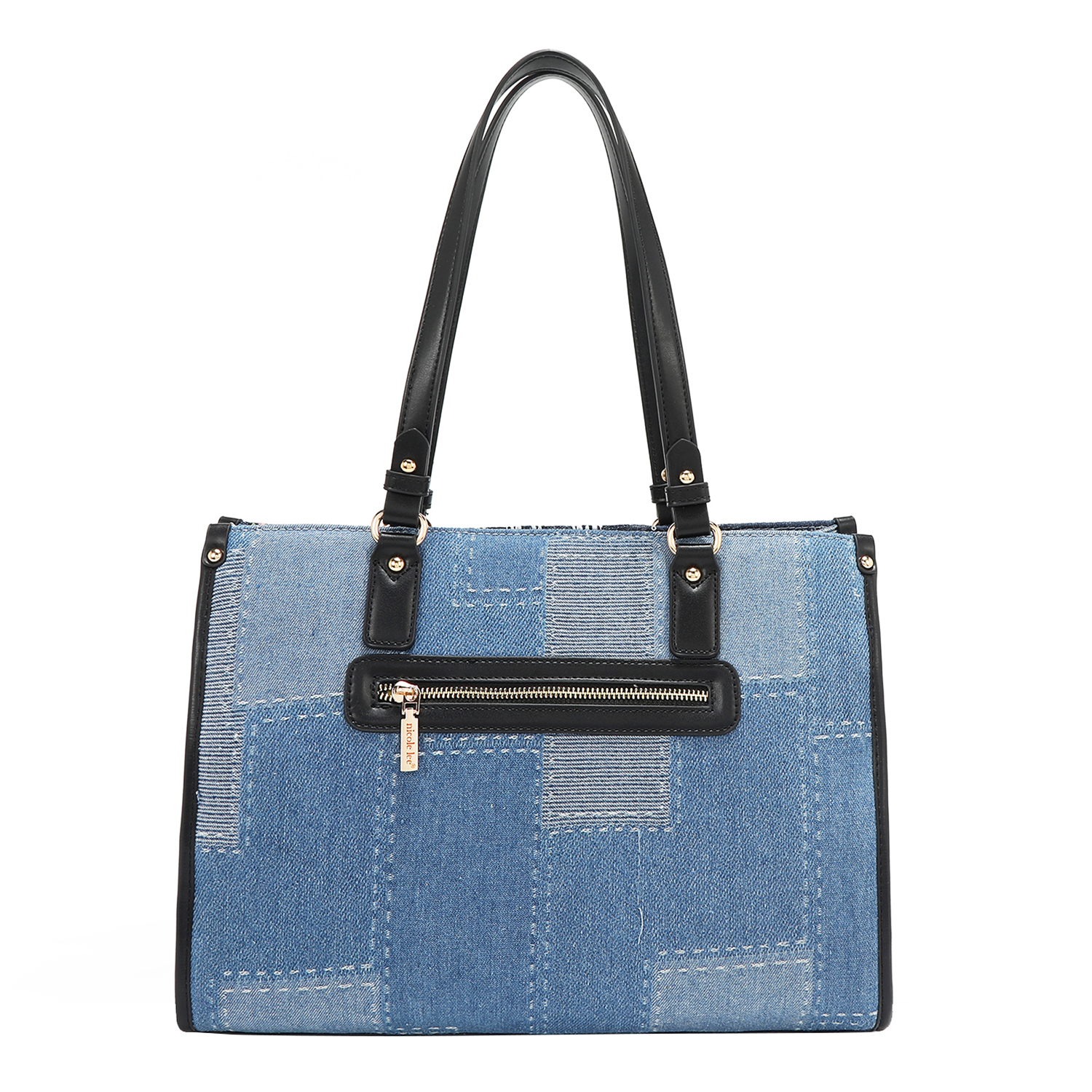 Foto 6 pulgar | Bolsa Shopper De Mezclilla Nicole Lee Bosque De Amor