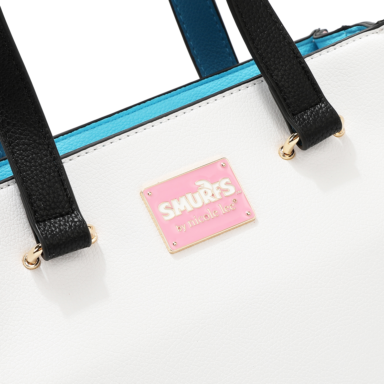 Foto 3 | Bolsa Satchel Estampada Smurfs By Nicole Lee