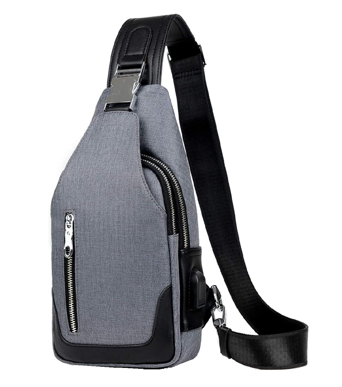 Mariconera Cruzada Eo Safe Imports Esi5533 color Gris