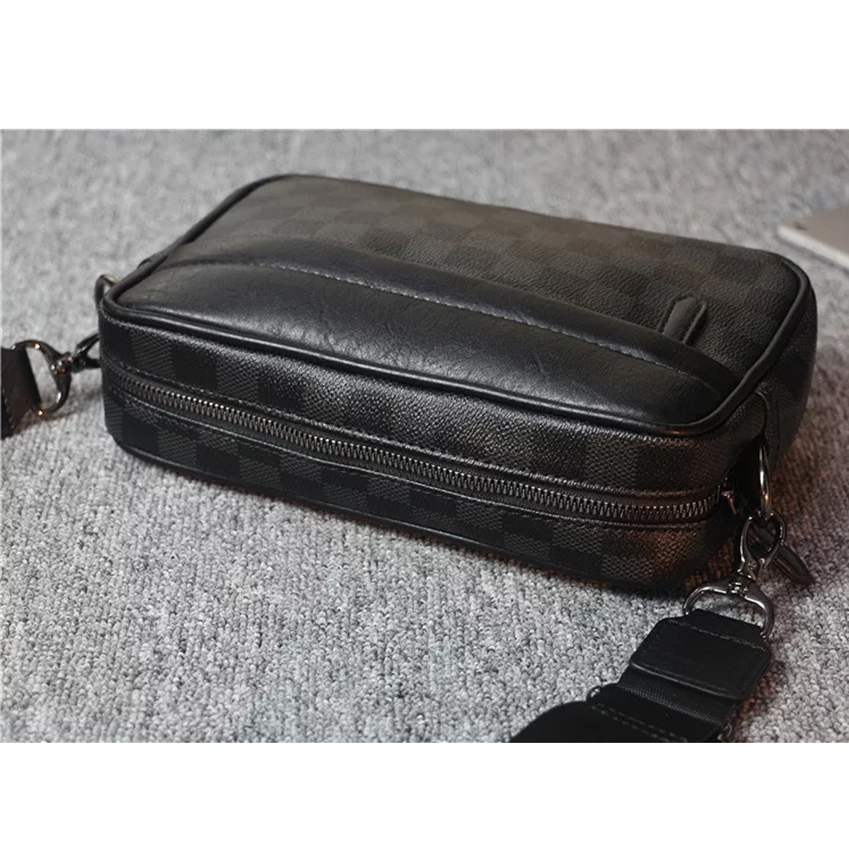 Foto 5 pulgar | Bandolera De Cuero Para Hombre Bolso Crossbody Lujo Moderno