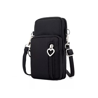 Foto 2 | Bolso Cruzado BELUG color Negro de un Solo Hombro para Mujer