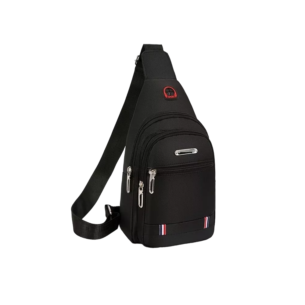 Mochila Informal Cruzada Negra