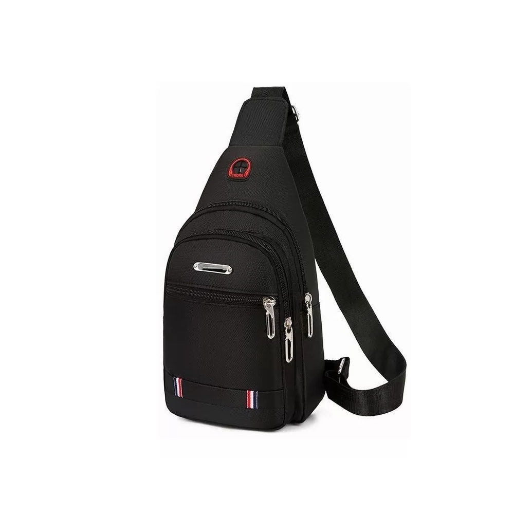 Foto 2 | Mochila Informal Cruzada Negra