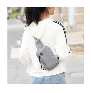 Foto 3 | Bolsa de Hombro Bandolera de Viaje Gris