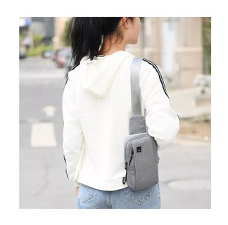 Foto 4 | Bolsa de Hombro Bandolera de Viaje Gris
