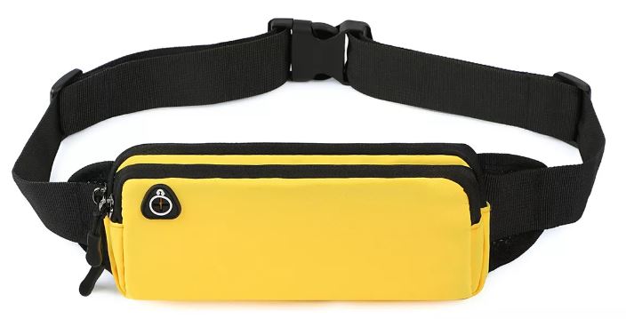 Riñonera Deportiva Impermeable Amarilla