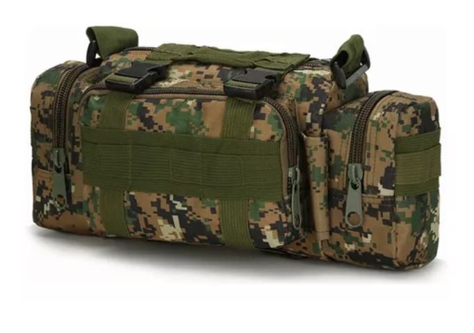 Foto 1 | Cangurera Táctica Militar Multiusos Verde Camuflaje