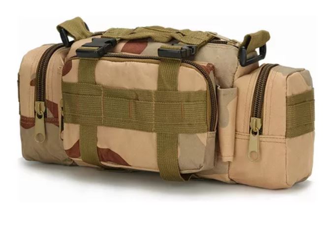Foto 2 pulgar | Cangurera Táctica Militar Multiusos Beige