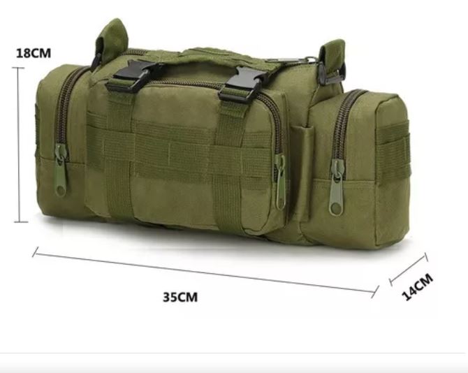 Foto 2 | Cangurera Táctica Militar Multiusos Beige