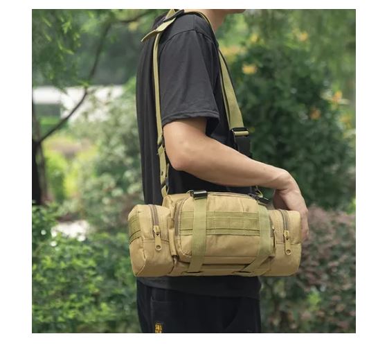 Foto 3 | Cangurera Táctica Militar Multiusos Beige