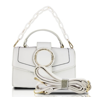 Foto 1 | Bolso Playbox Blanco de Hombro y Mano Crosbody para Mujer