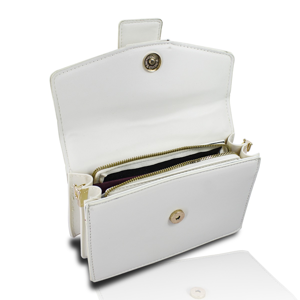 Foto 2 | Bolso Playbox Blanco de Hombro y Mano Crosbody para Mujer