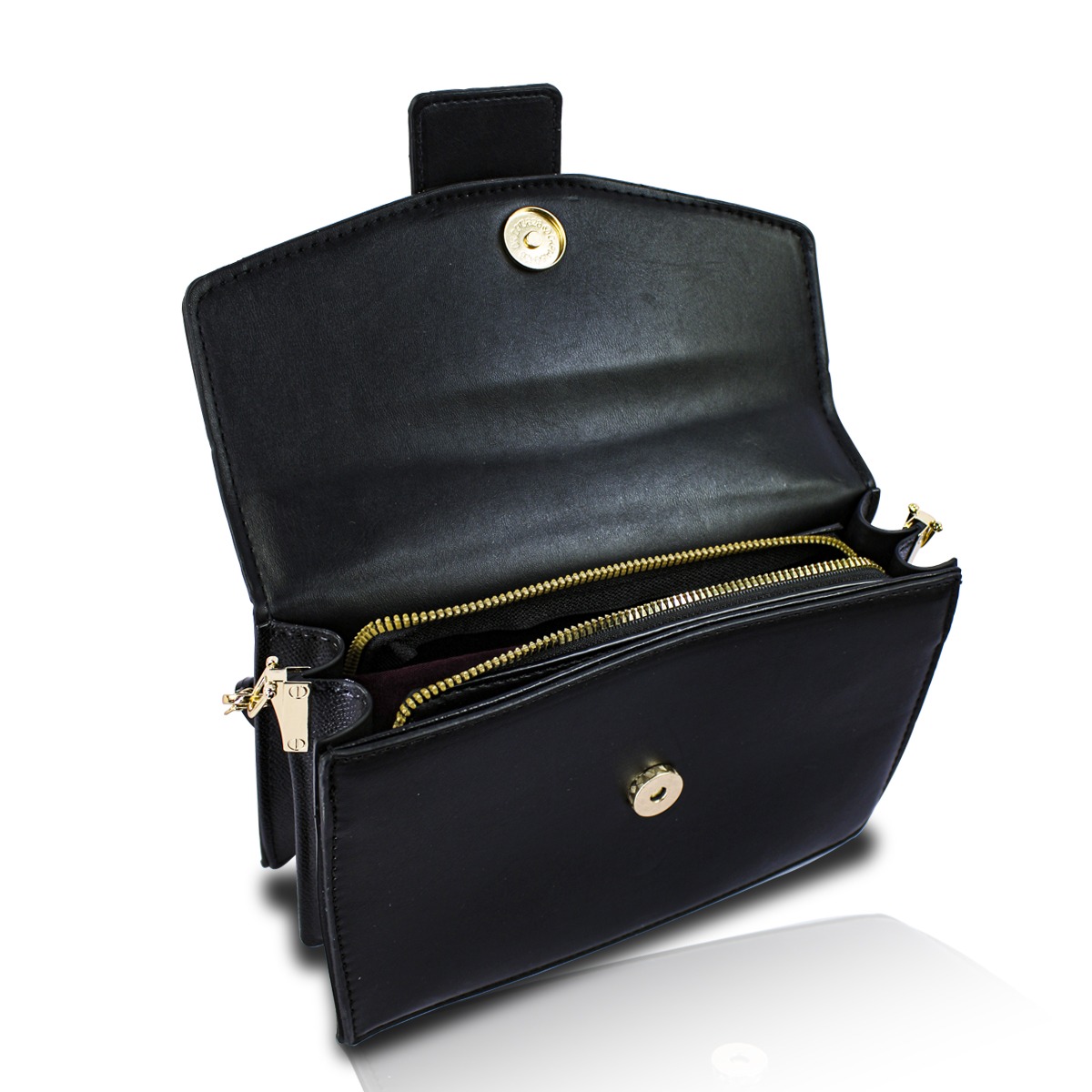 Foto 5 pulgar | Bolso de Hombro y Mano Crosbody Negro para Mujer