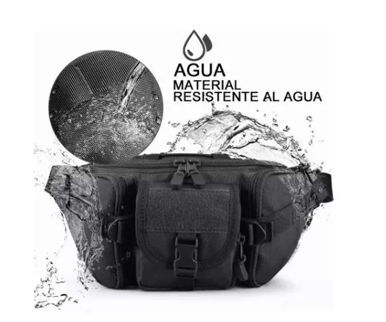 Foto 4 pulgar | Cangurera Táctica Militar Impermeable Deportiva