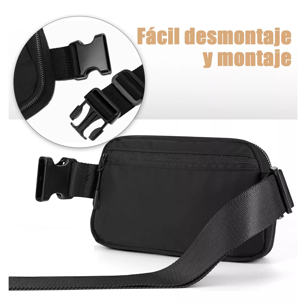 Foto 4 pulgar | 2 Cangurera Deportiva Multiusos Impermeable Gym Correr Bolsa Eo Safe Imports Esi-15700 Multicolor