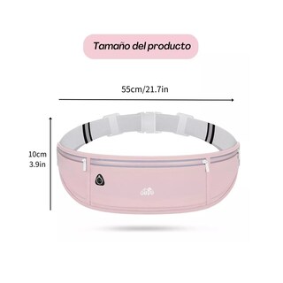 Foto 2 | Riñonera Deportiva Ajustable, Cinturón, Bolsa De Fitness Eo Safe Imports Esi-15701 Rosa