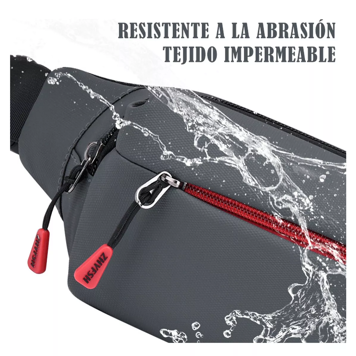 Foto 2 | Riñonera Deportiva Impermeable Negro