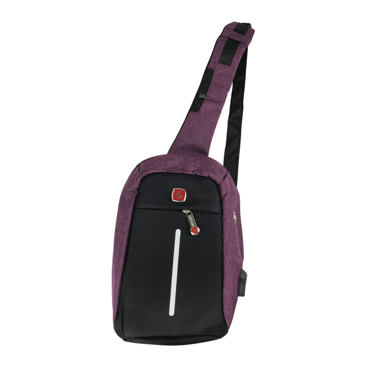 Pechera de Viaje Sun Power Morada con Puerto USB