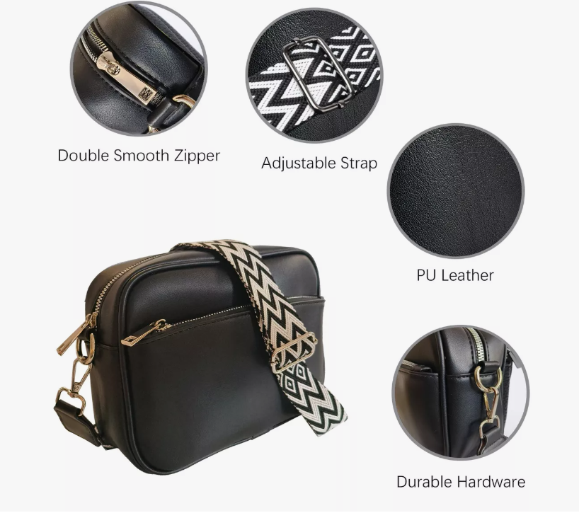 Foto 3 pulgar | Bolso Crossbody Xtellar Negra para Mujer