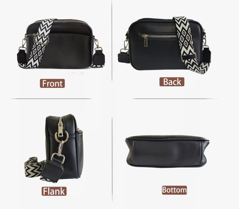 Foto 4 pulgar | Bolso Crossbody Xtellar Negra para Mujer