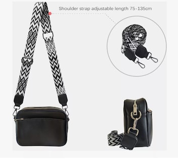 Foto 4 | Bolso Crossbody Xtellar Negra para Mujer