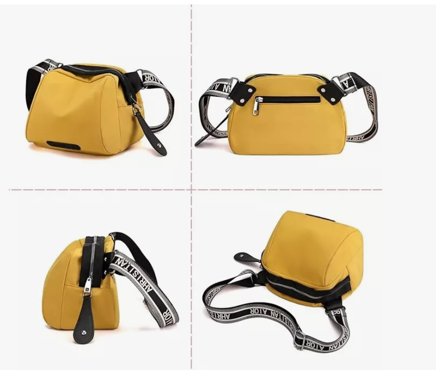 Foto 3 pulgar | Bandolera de Hombro Xtellar Amarillo para Mujer