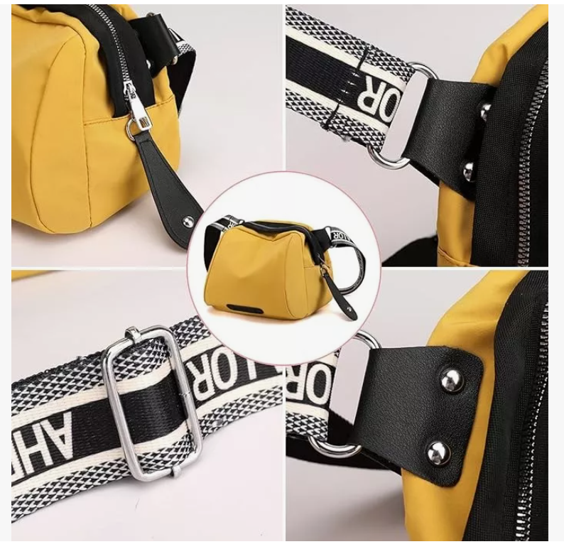 Foto 3 | Bandolera de Hombro Xtellar Amarillo para Mujer