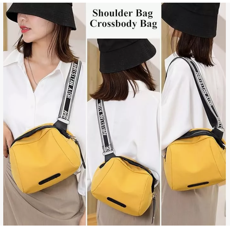 Foto 5 pulgar | Bandolera de Hombro Xtellar Amarillo para Mujer