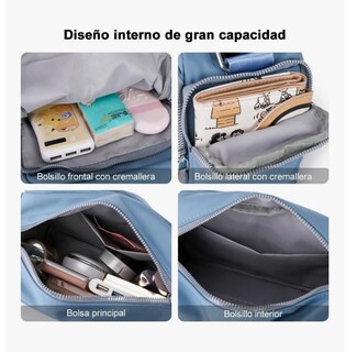 Foto 4 | Bolsa Xtellar Bandolera Mujer Moda Dama Crossbody Gran Capacidad Color Celeste