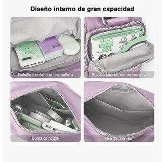 Foto 2 | Bolsa Xtellar Bandolera Mujer Moda Dama Crossbody Gran Capacidad Color Violeta