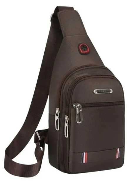 Foto 1 | Xtellar Mariconera Impermeable Mochila Cruzada Casual Color Café