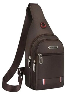 Foto 1 | Xtellar Mariconera Impermeable Mochila Cruzada Casual Color Café