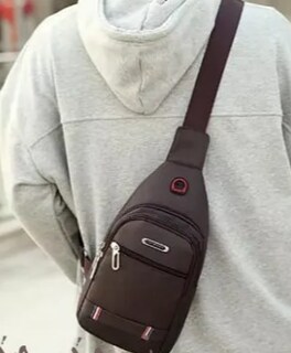 Foto 4 | Xtellar Mariconera Impermeable Mochila Cruzada Casual Color Café