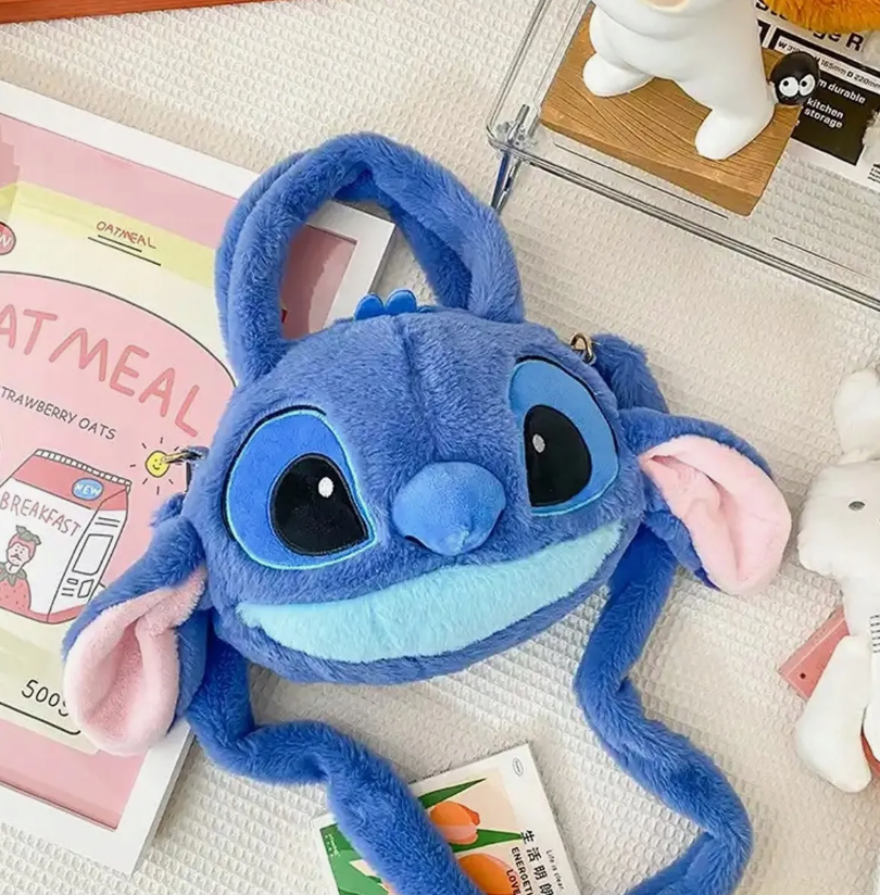 Foto 5 pulgar | Bolsos De Peluche De Stitch Peluche Anime Regalos Para Bebes