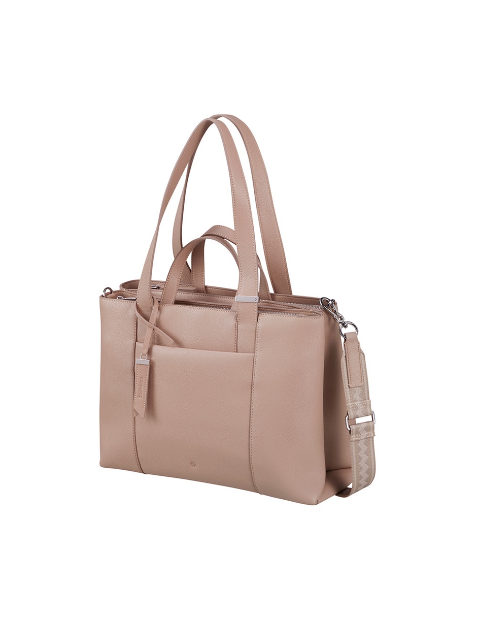 Foto 3 pulgar | Laptop Bailhandle Samsonite Brightbeyond Tote 14.1 Beige
