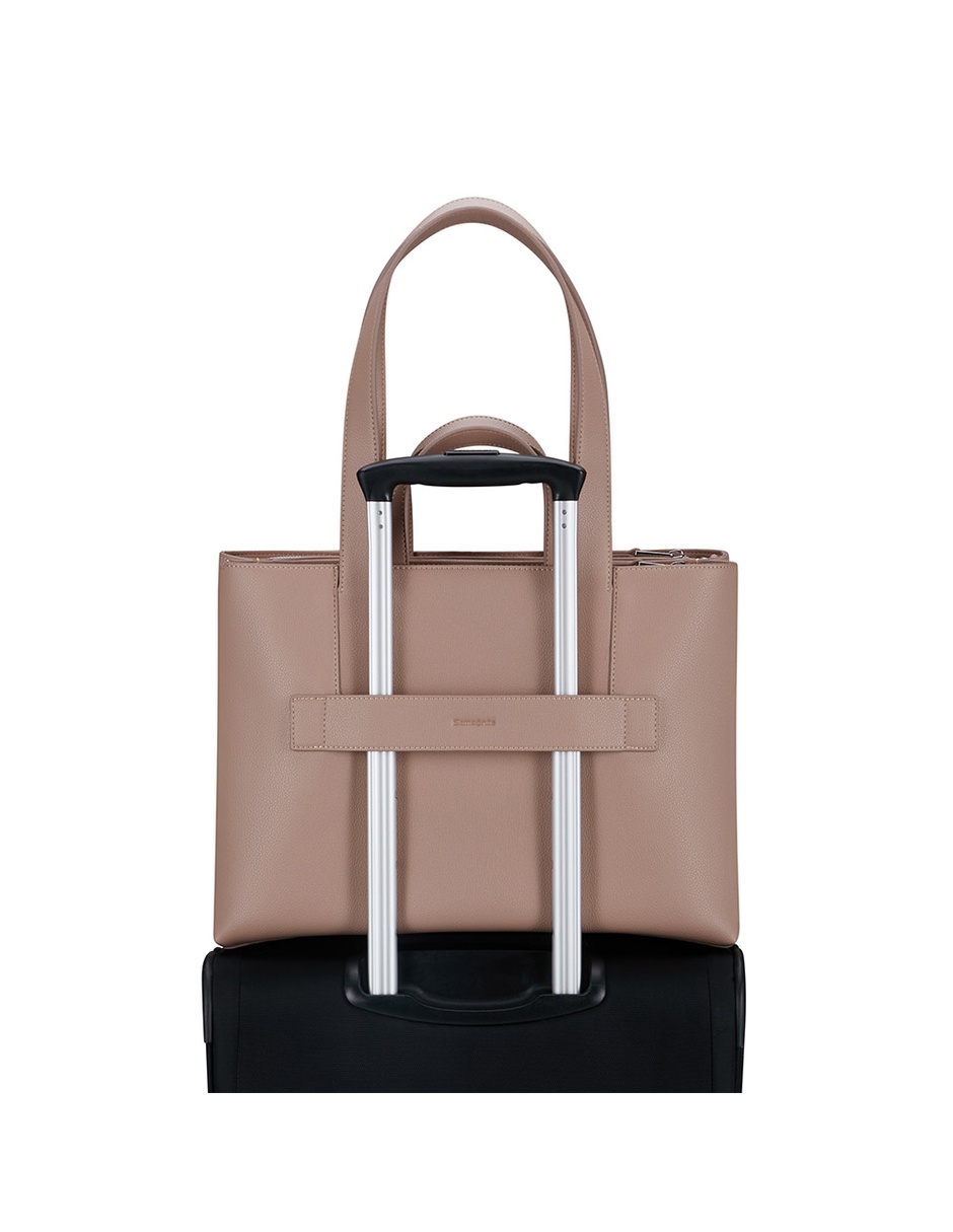 Foto 9 pulgar | Laptop Bailhandle Samsonite Brightbeyond Tote 14.1 Beige