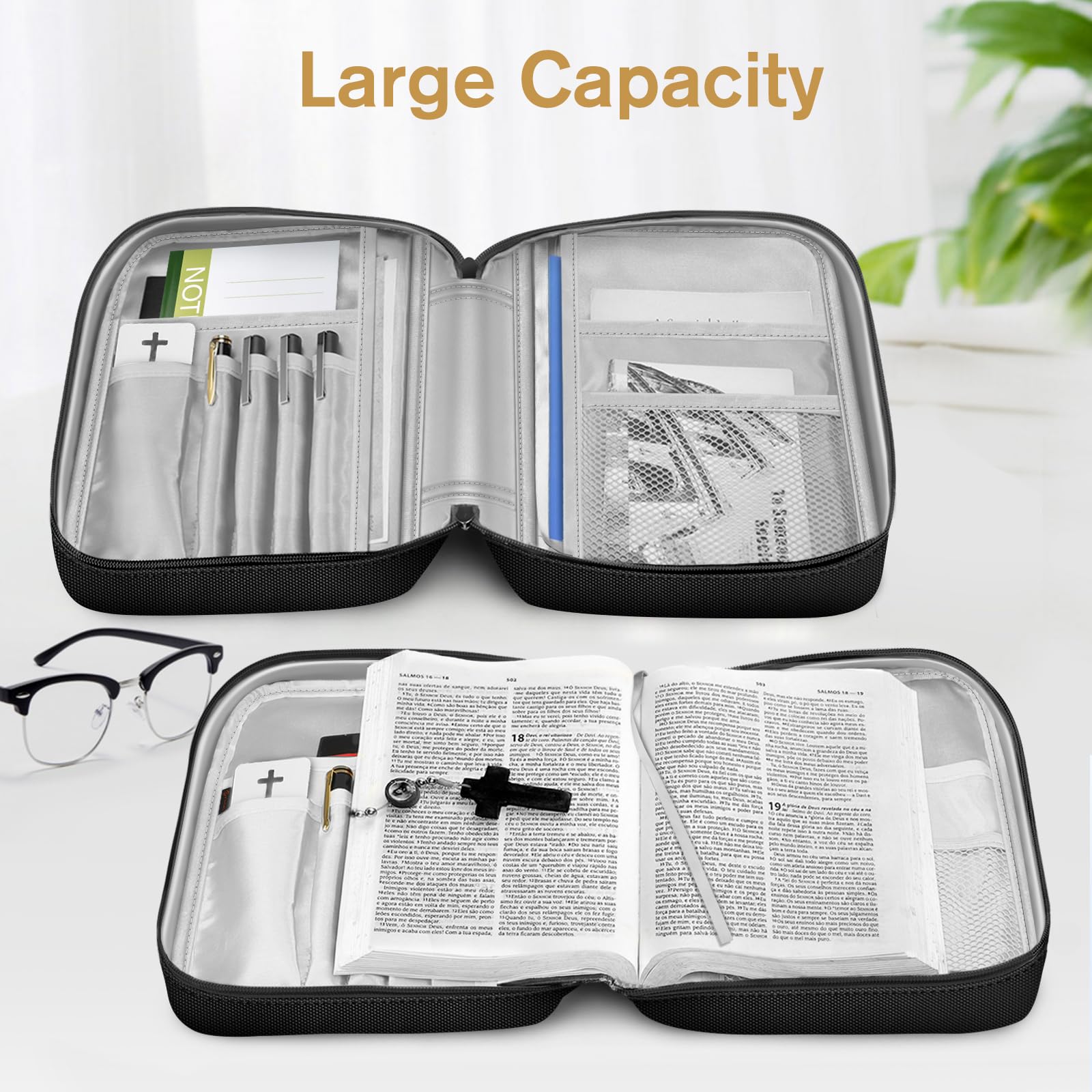 Foto 5 pulgar | Funda De Transporte Para Biblia Finpac, Bolsa De Iglesia Negra, 29 X 20 X 6 Cm - Venta Internacional.