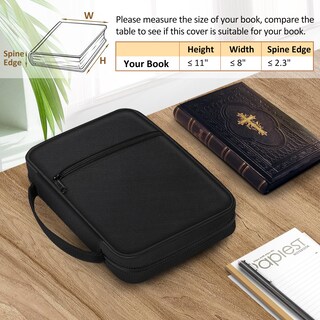 Foto 6 | Funda De Transporte Para Biblia Finpac, Bolsa De Iglesia Negra, 29 X 20 X 6 Cm - Venta Internacional.