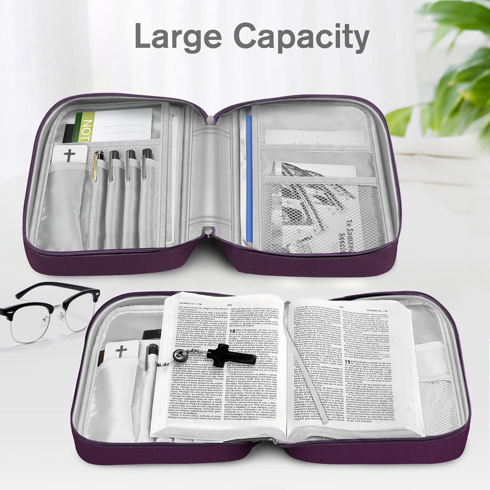 Foto 4 | Funda De Transporte Para Biblias Finpac, Bolsa Para Iglesia, Color Granate, 29 X 20 X 6 Cm - Venta Internacional.