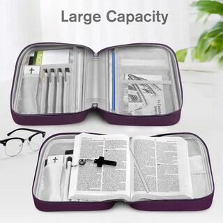 Foto 4 | Funda De Transporte Para Biblias Finpac, Bolsa Para Iglesia, Color Granate, 29 X 20 X 6 Cm - Venta Internacional.