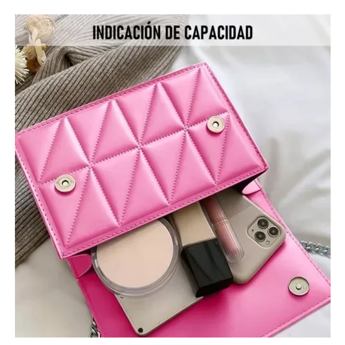 Foto 3 | Bolso de Mano Ajustable Eo Safe Imports Esi-19808 Rosa