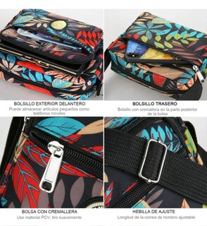 Foto 3 | Xtellar Bolso De Hombro Para Mujer, Bandolera Elegante, Mariconera Cruzada, Resistente Al Agua