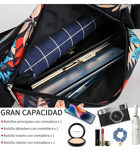 Foto 5 pulgar | Xtellar Bolso De Hombro Para Mujer, Bandolera Elegante, Mariconera Cruzada, Resistente Al Agua