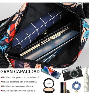 Foto 4 | Xtellar Bolso De Hombro Para Mujer, Bandolera Elegante, Mariconera Cruzada, Resistente Al Agua