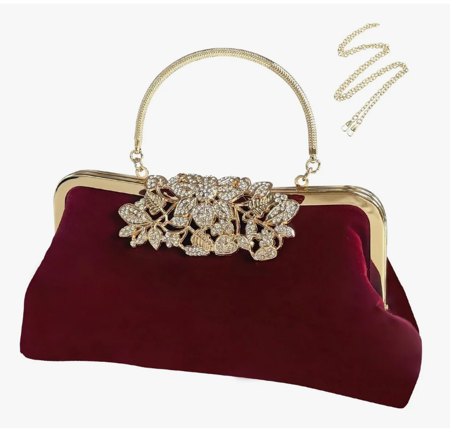 Foto 1 | Bolso De Noche Xtellar Embrague Señoras Bolso De Perlas Diamantes