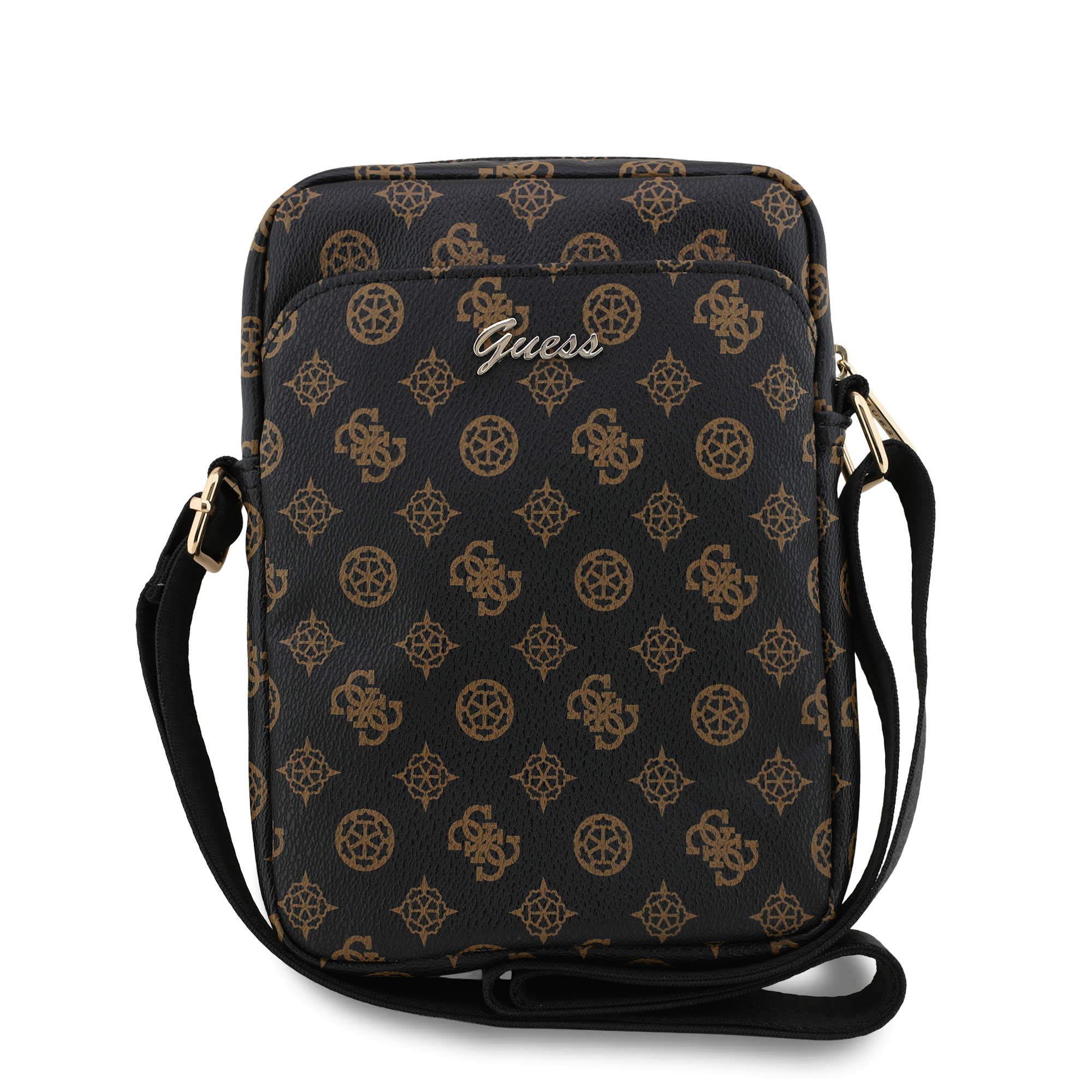 Foto 2 pulgar | Bandolera Original Guess 8 Peony Negra